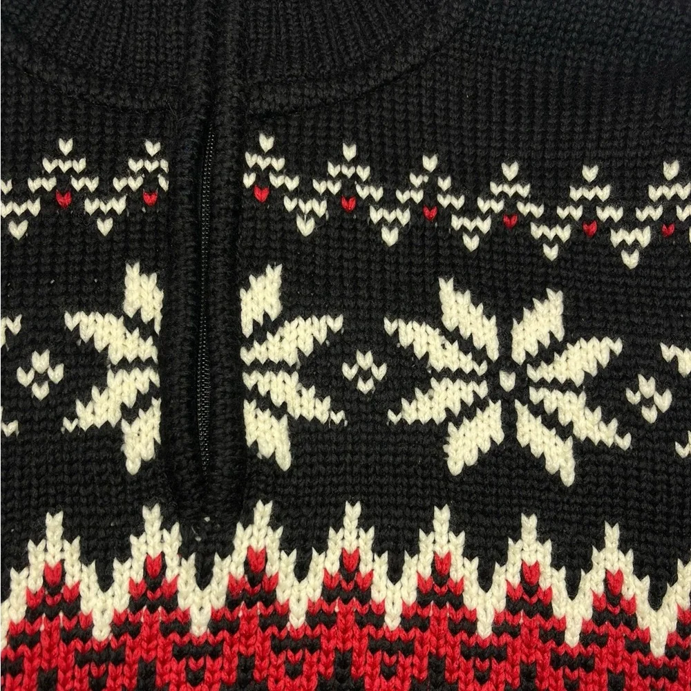 Dale of Norway Myking Nordic Merino Wool Black Chunky Knit Men’s Sweater L NEW - Picture 15 of 16